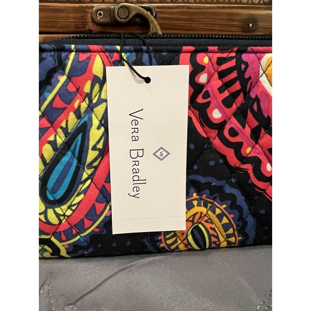 NEW Vera Bradley Accordion Wallet Twightlight paisley pattern NWT - Picture 3 of 8